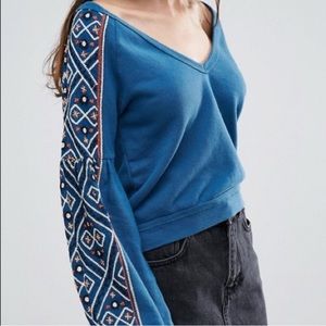 Free People Crop Sweater